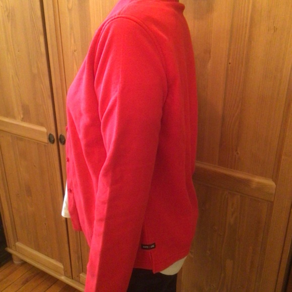 ROOTS Women’sred polar fleece jacket,size XL - Picture 6 of 8